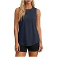 thumbnail image 1 of HappyYEE Women's Tank Tops Upf 50+ Sun Protection Sleeveless Tops Lightweight Breathable Camisole Outdoor Sports Wear,Navy,S, 1 of 8
