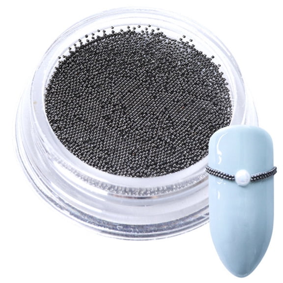 Happydeer 0.4mm 3D DIY Micro Steel Beads Solid Color Nail Art Decorations Mini Charm Stud