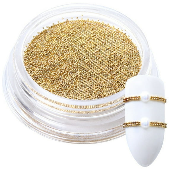 Happydeer 0.4mm 3D DIY Micro Steel Beads Solid Color Nail Art Decorations Mini Charm Stud