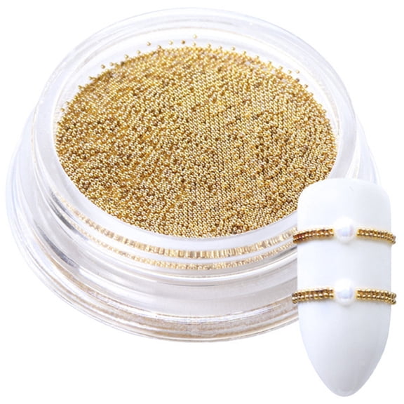 Happydeer 0.4mm 3D DIY Micro Steel Beads Solid Color Nail Art Decorations Mini Charm Stud