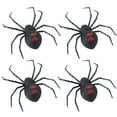 thumbnail image 1 of Happydeer 1/2/4/6Pcs Magnetic 3D Spider Decoration Scary Realistic Black Spider Halloween Prank Props Garage Door Mailbox Locker Refrigerator Magnet Fake Spider (4pcs), 1 of 13