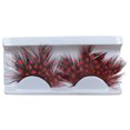 thumbnail image 1 of Happydeer 1 Pair 3D Colorful Fake Lashes Soft Fluffy Artificial Colored Feather Eyelashes Extension Halloween Cosplay Makeup Fake Eyelashes Party Makeup Supplies, 1 of 13