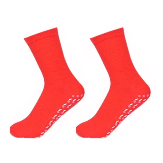 Happydeer 1 Pair Heated Socks Self-Heating Release Fatigue Lightweight Tourmaline Comfortable Breathable Massage Socks for Men Women