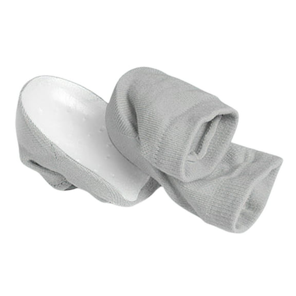 Happydeer 1 Pair Invisible Height Increase Socks Shock Absorbing Anti-Slip Heel Protection Insoles Sock Pads Unisex Supply