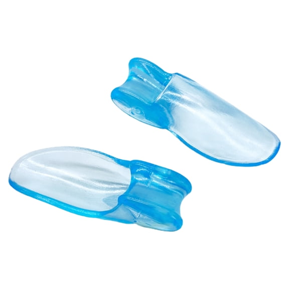 Happydeer 1 Pair Toe Separator Comfortable Straighten Bent Toes Silicone Relieve Pain Foot Fingers Protector for Adult
