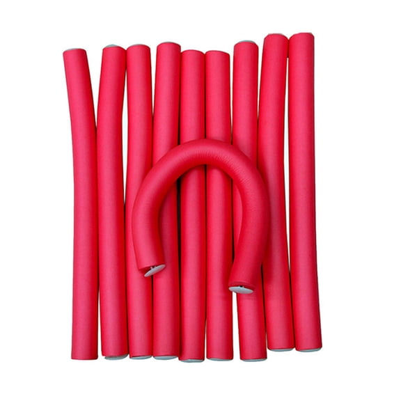 Happydeer 10 Pcs Simple Soft Foam Curler Makers Bendy Twist Curls Styling Hair Tool Set