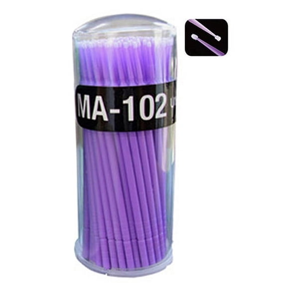 Happydeer 100 Pcs Small Disposable Eyelash Extension Micro Brush Applicators Mascara