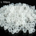 thumbnail image 1 of Happydeer 100Pcs Small Medium Large Plastic Clear Tattoo Ink Cups Caps Pigment Supplies, 1 of 9