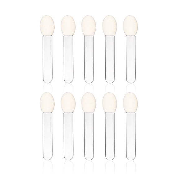 Happydeer 10Pcs Disposable Transparent Sponge Eye Shadow Brushes Beauty Makeup Applicator