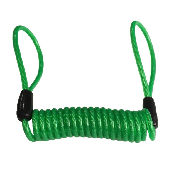 Happydeer 120cm Motorcycle Motorbike Safety Disc Brake Lock Spring Reminder Cable Coil