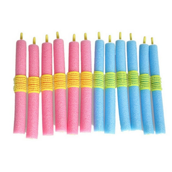 Happydeer 12Pcs Women Sponge Hair Curlers Roller Heatless DIY Salon Hairdressing Tool