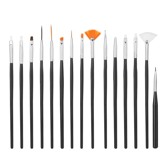 Happydeer 15Pcs/Set Pro Nail Art Drawing Dotting Polish Makeup Pen Brushes Manicure Tool