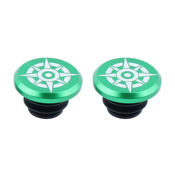 Happydeer 1Pair Bicycle Handle Plug Corrosion Resistance Shock Absorption Fixie Gear Bike Handlebar Grips End Caps for Racing Bike
