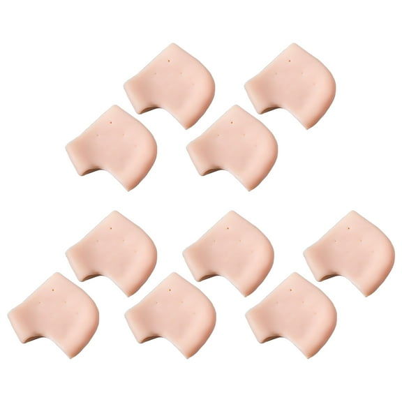 Happydeer 2/5 Pairs Silicone Heel Pads for Women Men Wearable Heel Spur Insoles Foot Care Non slip & Anti wear Invisible Insole Heel Protector Cushion for Plantar Fasciitis Pain Relief