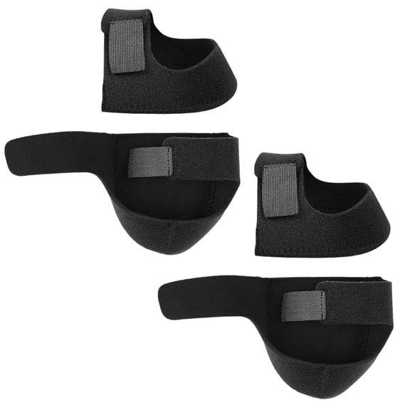 Happydeer 2 Pairs Gel Heel Protectors Relieve Pain Discomfort Walk Adjustable Comfortable Heel Socks Unisex Supply