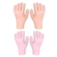 thumbnail image 1 of Happydeer 2 Pairs Moisturizing Gloves Waterproof Reusable Leakproof Elastic Repairing Softening Dry Cracked Hands Women Lotion Gel Spa Gloves, 1 of 13