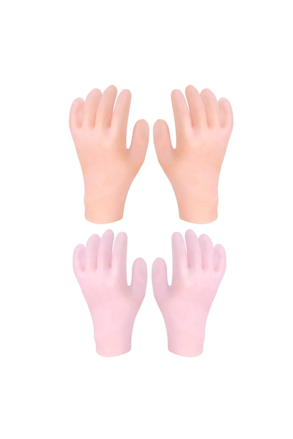 2 Pairs Moisturizing Gloves Waterproof Reusable Leakproof Elastic Repairing Softening Dry Cracked Hands Women Lotion Gel Spa Gloves