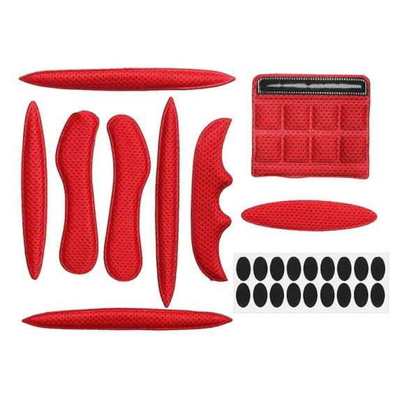 Happydeer 27Pcs/Set Sponge Helmet Pad Washable Soft Detachable Helmet Inner Padding for Cycling