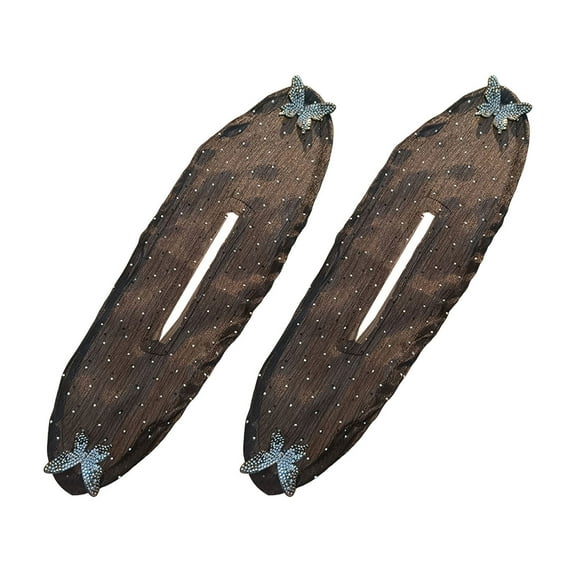 Happydeer 2Pcs Ball Hair Clip Bun Maker Hair Roller Curler Deft Bun Twister Shaper Long Hair Easy Fast Snap Roll Tool Lazy Women Hair Styling Accessories