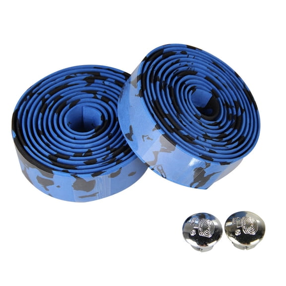 Happydeer 2Pcs Cycling Road Bike Bicycle Handlebar Grip Wrap Anti-slip Tape with Bar Plug