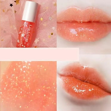 Happydeer 3.5g Lip Plumping Gloss Pearlescent Translucent Glitter Glossy Lip Plumping Balm
