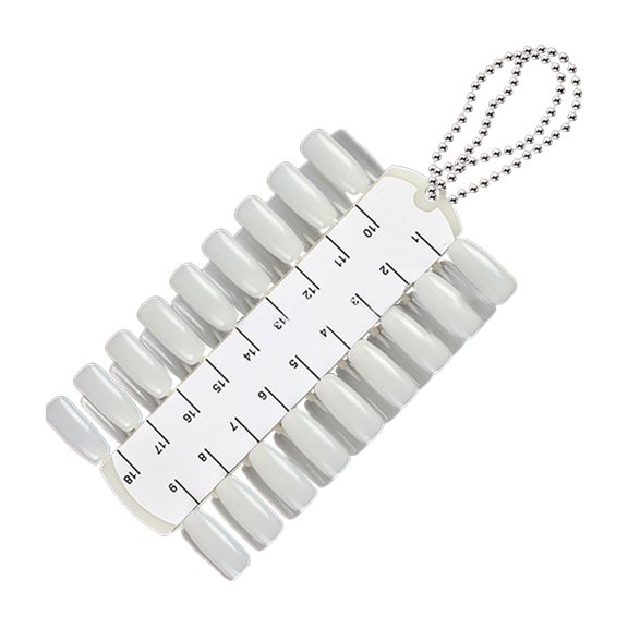 Happydeer 36 Tips Nail Art Polish Display Palette Paint Practice Color Chart with Chain