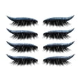 thumbnail image 1 of Happydeer 4 Pairs False Eyelashes Reusable 2 in 1 Eyelash Artificial Fiber Instant Winged Outline Glitter Eyeliner Stickers for Women, 1 of 13