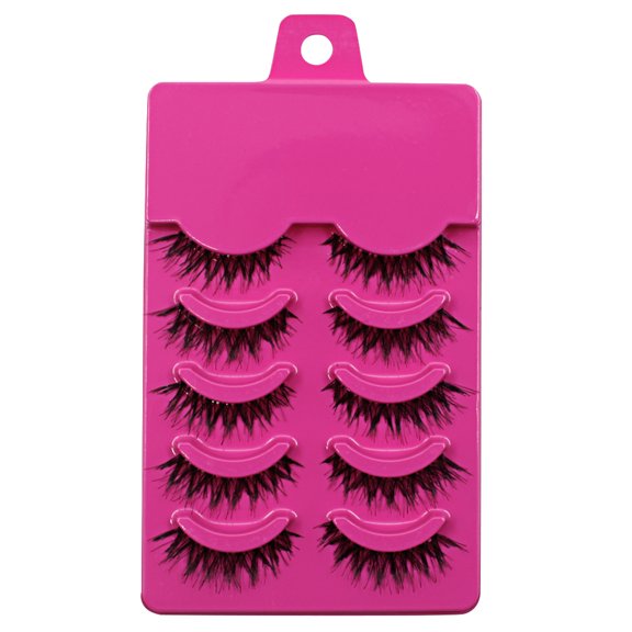 Happydeer 5 Pairs Makeup Handmade Messy Natural Cross False Eyelashes Perfect Eye Lashes