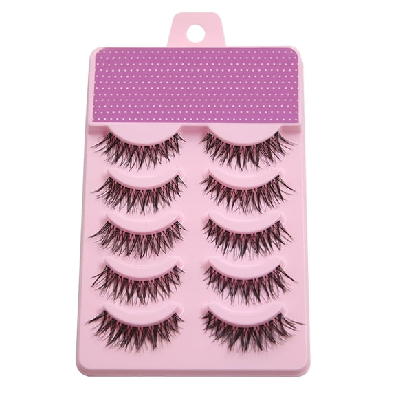 Happydeer 5 Pairs Women Makeup Handmade Natural Thick False Eyelashes Eye Lashes Extensions