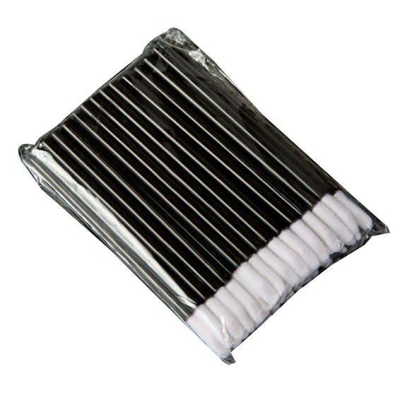 Happydeer 50 Pcs Disposable Cosmetic Lip Brush Lipstick Gloss Wands Applicator Makeup Tool