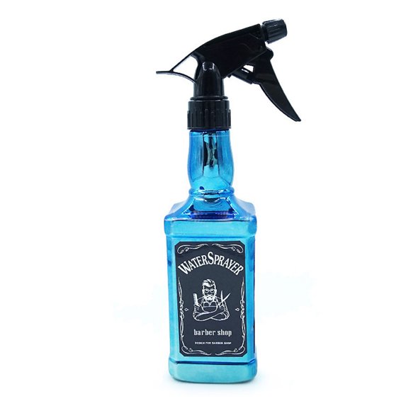 Happydeer 500ml Continuous Spray Bottle Electroplate Professional Fine Mist Meticulous Workmanship Retro Beauty Accessory PET Barber Shop Water Sprayer for Women