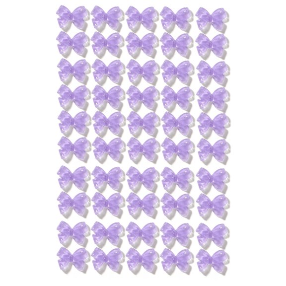 Happydeer 50Pcs/Set Nail Ornament AB Coating Vivid Creative Glitter 3D Nail Aurora Bow Ornament for Female