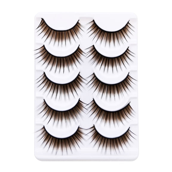 Happydeer 5Pairs Colorful Long Thick Fake Eye Lash Makeup Stage Party Eyelash Extension