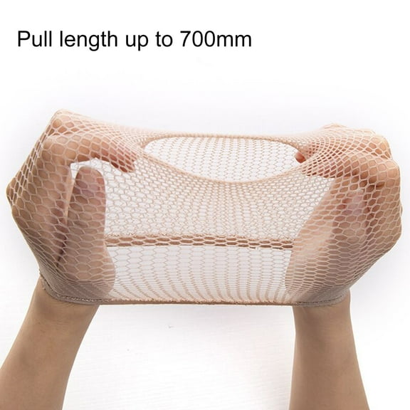 Happydeer 5pcs Skin Color Wig Net Anti-Falling Washable Silk Wig Closed End Fishnet Mesh for Home