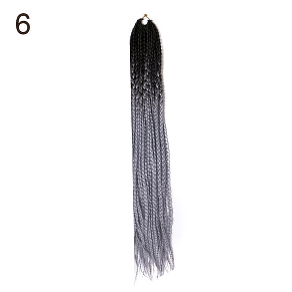 Happydeer 60cm Hair Extension Women Braided Color Block Wig for Club