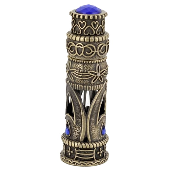 Happydeer 6ML Perfume Bottle Exquisite Hollowed Good Sealing Leak-proof Easy to Carry Empty Refillable Mini Retro Fragrance Storage Bottle Travel Supply