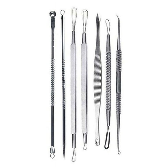Happydeer 7Pcs Blackhead Acne Comedone Pimple Blemish Extractor Remover Needles Tool