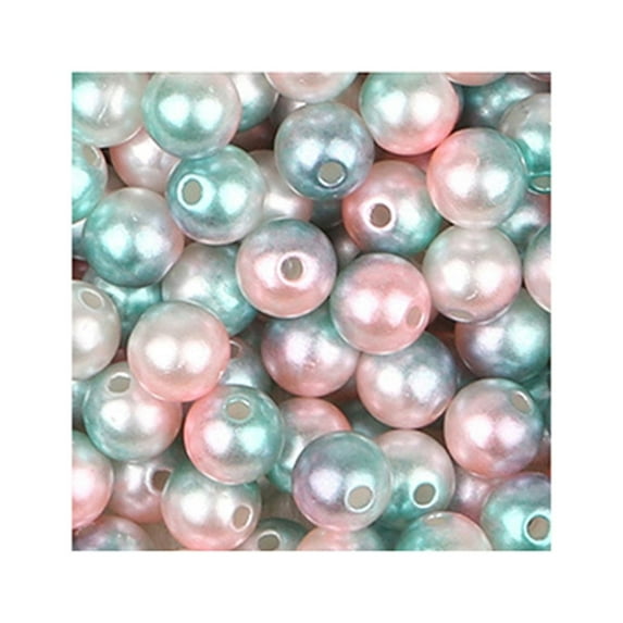 Happydeer 850Pcs Beads Colorful DIY Faux Pearl 4/6/8/10mm Shiny Faux Pearl Beads for Daily Life