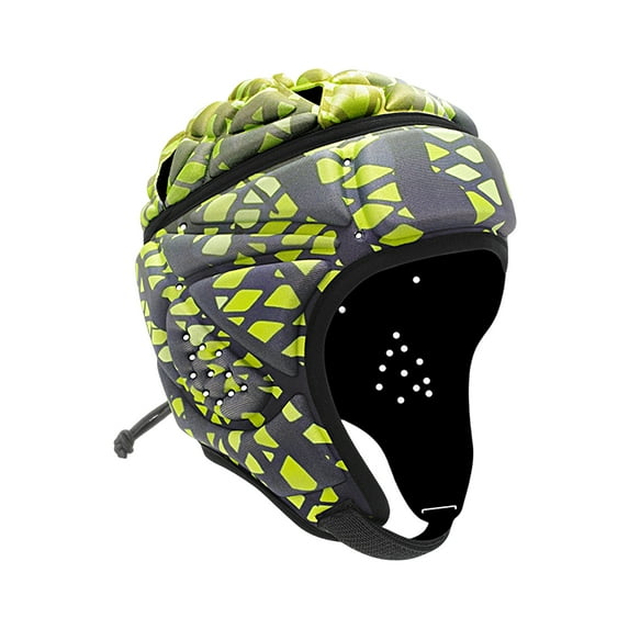 Happydeer Adjustable Anti-collision Rugby Helmet Head Protector Football Goalkeeper EVA Padded Headgear Cycling Accessories
