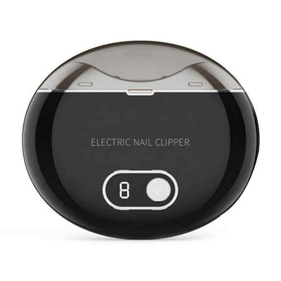 Happydeer Automatic Electric Nail Clipper with LCD Digital Display 3-Speed Adjustable Fingernail Trimmer with LED Light Rechargeable Electric Nail Cutter for Babies Kids Adults Elderly