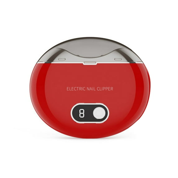 Happydeer Automatic Electric Nail Clipper with LCD Digital Display 3-Speed Adjustable Fingernail Trimmer with LED Light Rechargeable Electric Nail Cutter for Babies Kids Adults Elderly