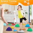 thumbnail image 1 of Happydeer Balance Stepping Stones, 13Pcs/Set Sensory Stepping Stones, Balance Beam Stepping Stones, Sensory integration Training Equipment, Macaroon, 1 of 8