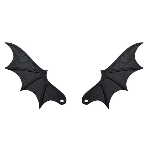 Happydeer Bat Wings Wooden License Plate Accessory Universal Gothic Car Decor for Car License Plate Halloween Wall Party Decor (Black)