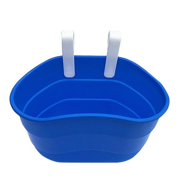 Happydeer Bicycle Scooter Basket Large Capacity Bright Color Smooth Edge Strong Load-bearing Simple Installation Kids Bicycle Scooter Basket Storage Container Bike Supplies