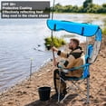 thumbnail image 1 of Happydeer Camping Chair with Canopy Shade,Portable Folding Chair with UPF 50+ Sun Shade,Cup Holder,Side Pocket,Soccer Chair Adults for Camp,Beach,Outdoor Sports-Support 330 LBS Blue, 1 of 1