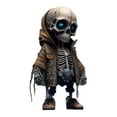 thumbnail image 1 of Happydeer Cool Skeleton Figurine Small Resin Halloween Skeleton Doll Statue Collectible Skull Dwarf Ornament for Home Room Office Desk Decor (Type D), 1 of 13
