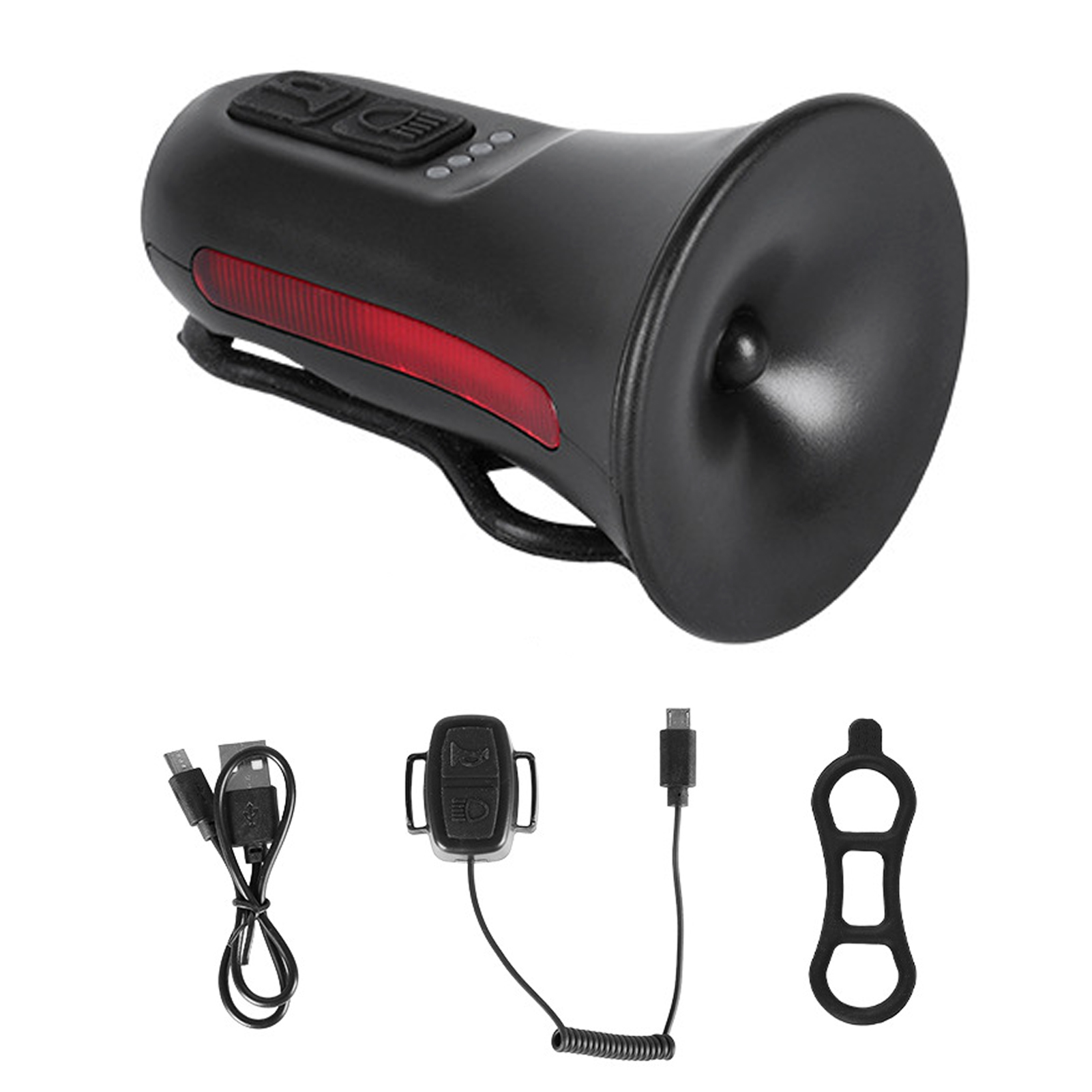 Happydeer Electric Bike Bell Loud Crisp Clear Sound Rechargeable