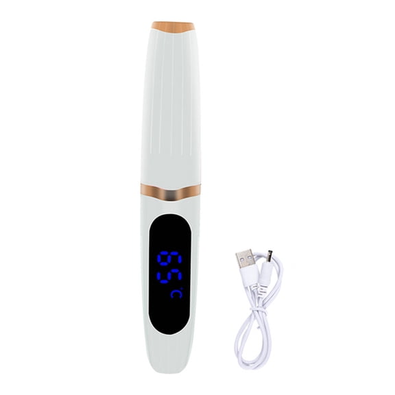 Happydeer Electric Eyelash Curler with LED Display 3 Temp Settings USB Rechargeable Portable Heated Eye Lash Curler 24 Hours Long Lasting Lash Lifting Natural Curling Styling Tool Women Makeup