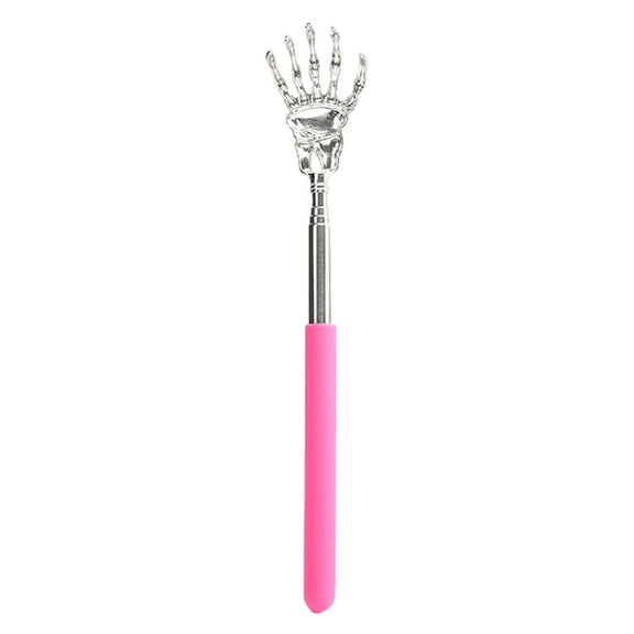 Happydeer Extendable Stainless Steel Ghost Hand Back Scratcher Portable Telescopic Claw Massager Tool Funny Gift for Seniors Dad Men Women