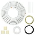 thumbnail image 1 of Happydeer Extension Line Copper Pipe Tubing with Flared Nuts, for Mini Split Air Conditioner or Heat Pump System Mini Split Line Set, 25 Ft 1/4" 3/8" OD Insulated Coil HVAC Hose, 1 of 11